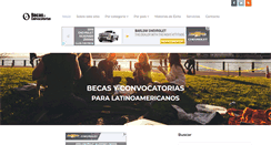 Desktop Screenshot of becasyconvocatorias.org